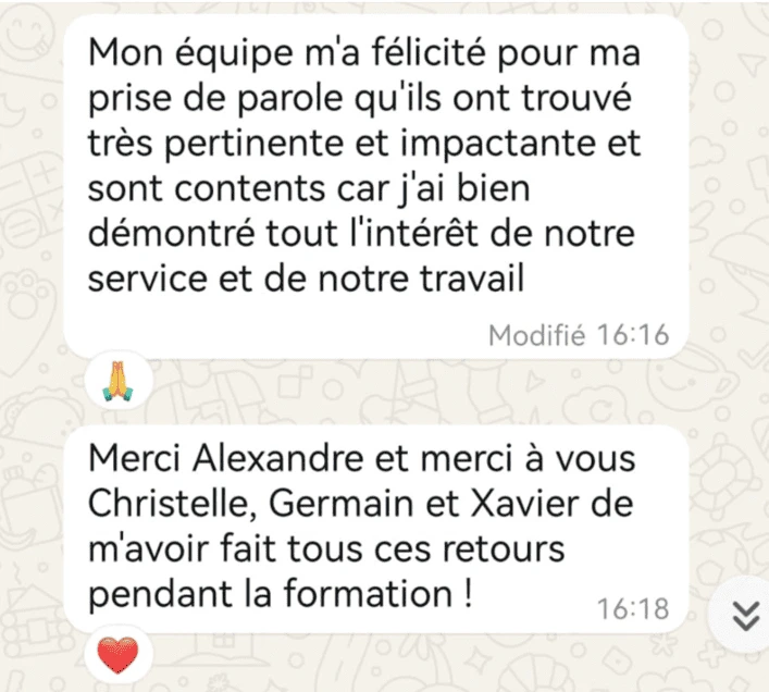 retours cours éloquence